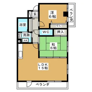 ループル南仙台【2階】の間取り