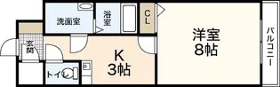 竹田ビル弐番館【1階】の間取り