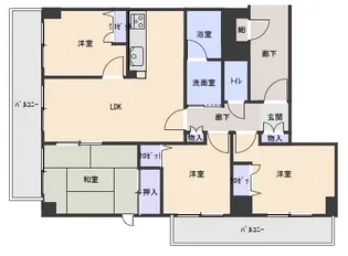 グランベール遠石弐番館【5階】の間取り