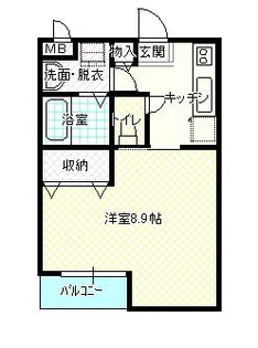ルミエール豊岡II【1階】の間取り