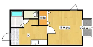 ハイツゆり【1階】の間取り