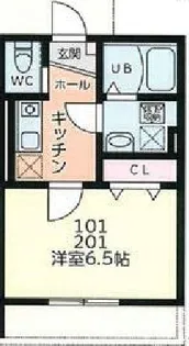 ゴールドスター矢向【2階】の間取り