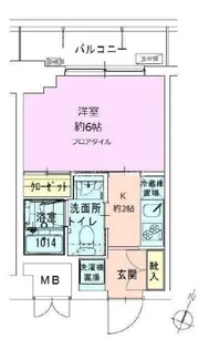 門前仲町レジデンス弐番館【7階】の間取り