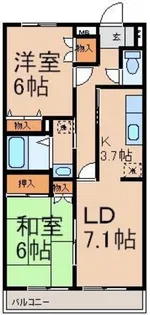 シャトー・ブランヴェール【4階】の間取り