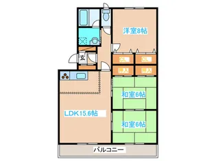 アビタシオンヤマダ【5階】の間取り