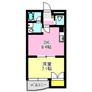 クオリティマンション下小鳥II【2階】の間取り