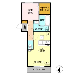 シャインピークス上越妙高【2階】の間取り