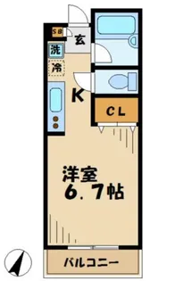 アクセス多摩センター【4階】の間取り