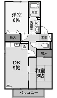 セジュール力石【2階】の間取り