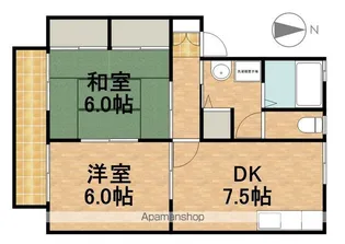 プラースC【2階】の間取り