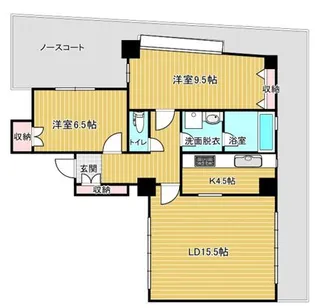 グランメール上原【1階】の間取り