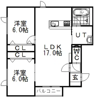 グリーンリーフ【2階】の間取り