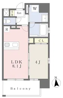 ラフィーネ城南【7階】の間取り