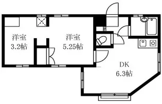 ルーブル子安【1階】の間取り