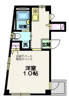 ピーズフィースト【1階】の間取り