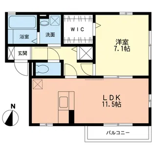 ベルデコートB【2階】の間取り