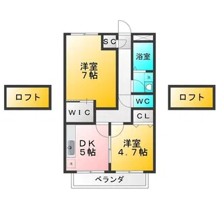 ソレイユ【2階】の間取り