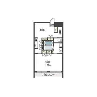 コーポ南千里【2階】の間取り