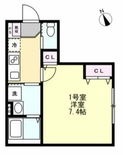 ベイルーム相模原氷川町【2階】の間取り