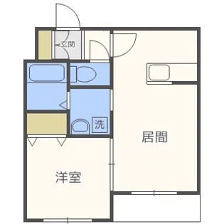 カハラ澄川【2階】の間取り