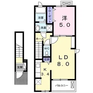 コリーヌH II【2階】の間取り