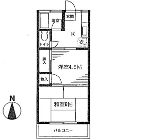 千丸コーポ【2階】の間取り