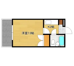 第2コーポ倉本【3階】の間取り