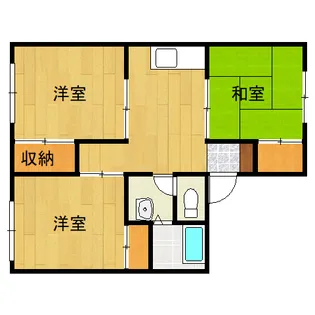 ハイユニメントL【1階】の間取り