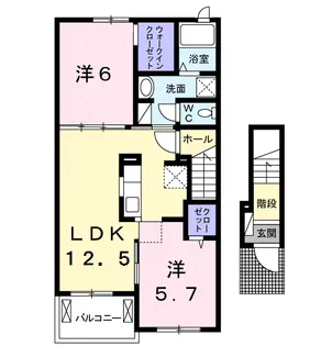 プリムラ 五番館【2階】の間取り