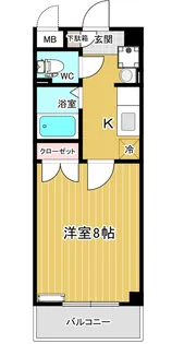 ミレニアムつくば【3階】の間取り