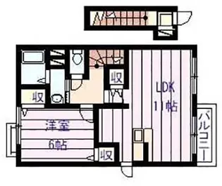 セレノ アロッジオII【2階】の間取り