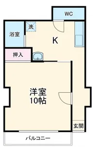 マンション港【1階】の間取り