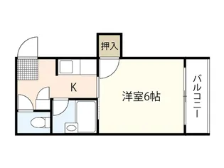 ウエストテイル南観音【2階】の間取り
