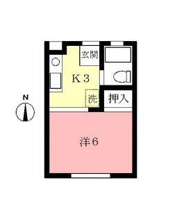 ハイツモリトー【2階】の間取り