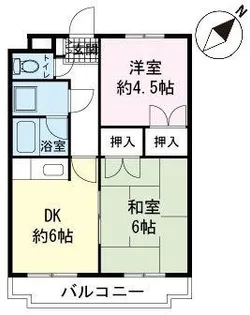山之井プラザ【3階】の間取り