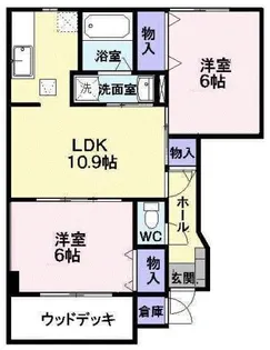 さくらヶ丘A【1階】の間取り
