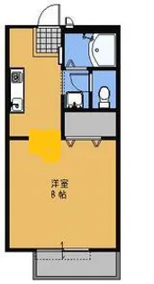 メゾンセジュールA【2階】の間取り