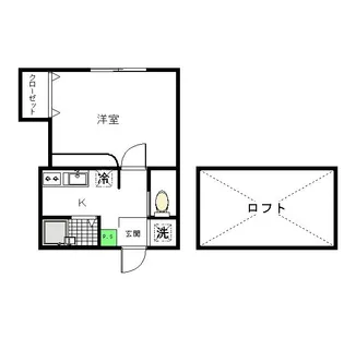 プレイス三原【2階】の間取り