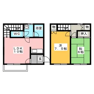 愛知県犬山市上坂町4【一戸建】の間取り