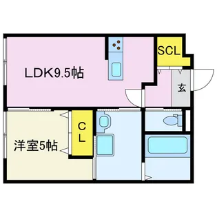 アビターレ天王TMコーポ11【1階】の間取り