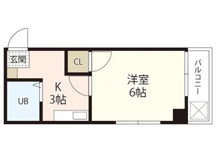 キョーワビル【4階】の間取り