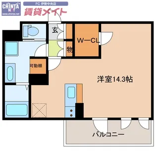 CASA+α 外宮【1階】の間取り