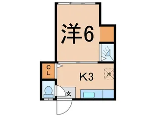 明美荘1【1階】の間取り