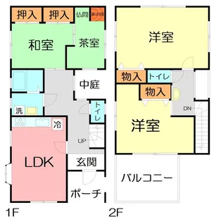 神奈川県小田原市飯泉【一戸建】の間取り