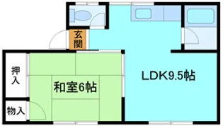 コーポA【1階】の間取り