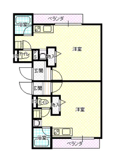 Woodyマンション6【1階】の間取り