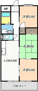 みず貴【5階】の間取り