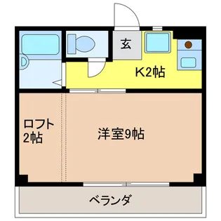 シャトル朝日III【3階】の間取り