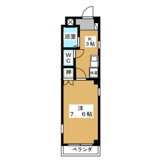 アクロス名駅【3階】の間取り