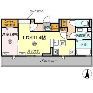 プライムヒル【1階】の間取り